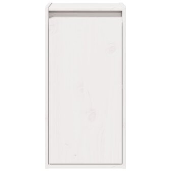 Wandkast 30x30x60 cm massief grenenhout wit 4