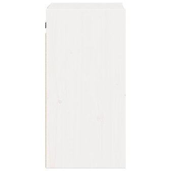 Wandkast 30x30x60 cm massief grenenhout wit 6