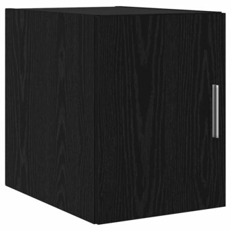 Wandkast Zwart Eiken 30 x 42,5 x 39,5 cm Bewerkt hout 2