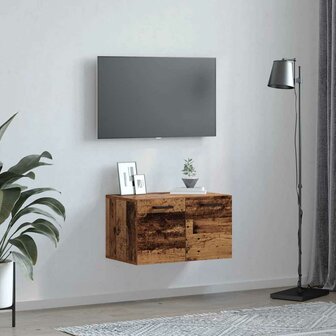 Wandkast Wandgemonteerd Oudhout 60 x 36,5 x 35 cm Bewerkt hout 4