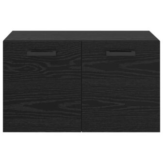 Wandkast Zwart Eiken 60 x 36,5 x 35 cm Bewerkt hout 6