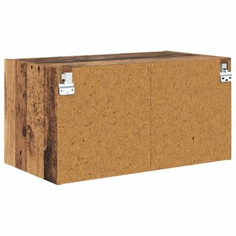 Wandkast Wandgemonteerd Oud Hout 68 x 37 x 35 cm Bewerkt hout 8
