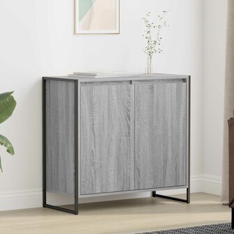 Bijzetkast Grijs Sonoma 79 x 36 x 75 cm Bewerkt hout 1