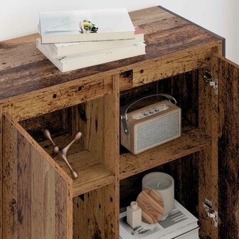 Bijzetkast Oud Hout 79 x 36 x 75 cm Bewerkt hout 4