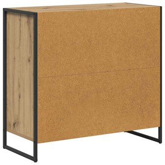 Bijzetkast Ambachtelijk eiken 79 x 36 x 75 cm Bewerkt hout 8