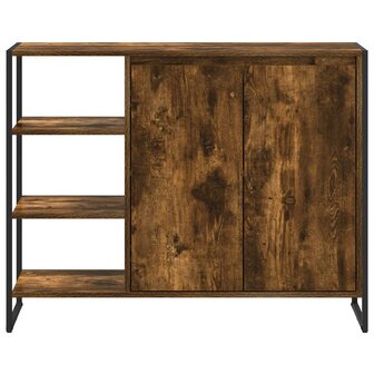 Bijzetkast Rook Eik 96.5 x 30 x 75 cm Bewerkt hout 6