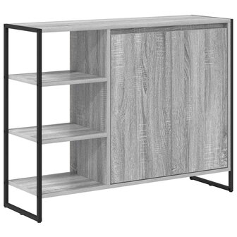 Bijzetkast Grijs Sonoma 96.5 x 30 x 75 cm Bewerkt hout 2