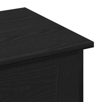 Salontafel Zwart Eiken 40 x 40 x 42 cm Bewerkt hout 8