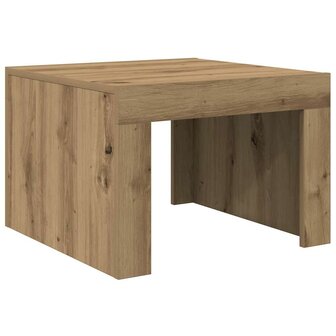 Salontafel Artisan Eiken 50 x 50 x 35 cm Bewerkt hout 2