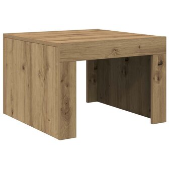 Salontafel Artisan Eiken 50 x 50 x 35 cm Bewerkt hout 7