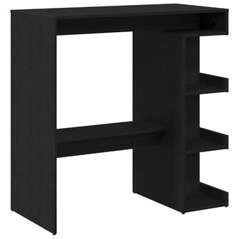 Bartafel met plank Zwart Eiken 100 x 48 x 101,5 cm Bewerkt hout 5