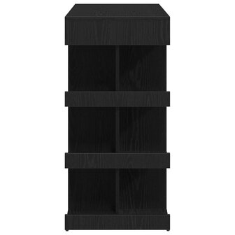 Bartafel met plank Zwart Eiken 100 x 48 x 101,5 cm Bewerkt hout 7