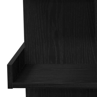 Bartafel met plank Zwart Eiken 100 x 48 x 101,5 cm Bewerkt hout 8