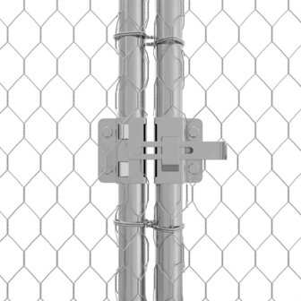 Kippenhok Zilver 170 x 100 x 177 cm Gegalvaniseerd staal 7