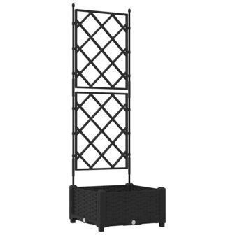 Tuin Bloempot Zwart 40 x 40 x 125,5 cm Staal 2