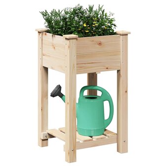 Tuin Bloempot Beige 45 x 45 x 76,5 cm Massief Vurenhout 3