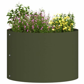 Tuin Bloempot Olijf Groen 30 x 30 x 20 cm Koudgewalst staal 3