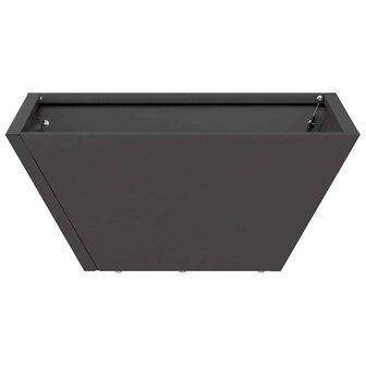 Tuin Bloempot Zwart 35 x 35 x 15 cm Koudgewalst staal 5