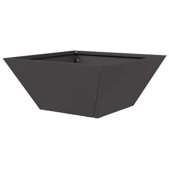 Tuin Bloempot Zwart 35 x 35 x 15 cm Koudgewalst staal 7
