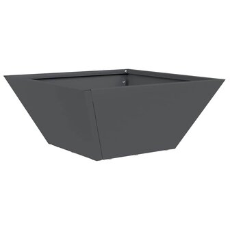 Tuin Bloempot Antraciet 35 x 35 x 15 cm Koudgewalst staal 2