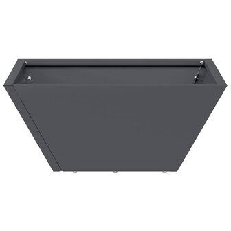Tuin Bloempot Antraciet 35 x 35 x 15 cm Koudgewalst staal 6