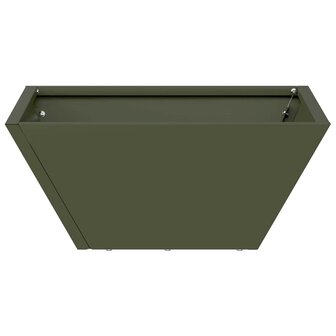 Tuin Bloempot Olijf Groen 35 x 35 x 15 cm Koudgewalst staal 5