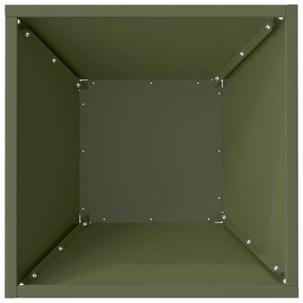 Tuin Bloempot Olijf Groen 35 x 35 x 15 cm Koudgewalst staal 8