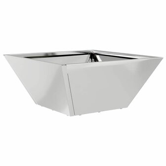 Tuin Bloempot Zilver 35 x 35 x 15 cm Gegalvaniseerd staal 2