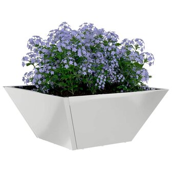 Tuin Bloempot Zilver 35 x 35 x 15 cm Gegalvaniseerd staal 3
