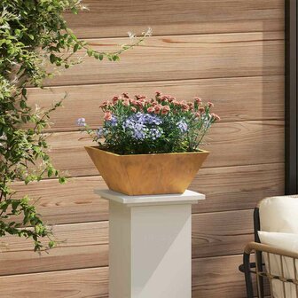Tuin Bloempot Roestig 35 x 35 x 15 cm Cortenstaal 4