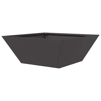 Tuin Bloempot Zwart 40 x 40 x 15 cm Koudgewalst staal 7