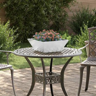 Tuin Bloempot Zilver 40 x 40 x 15 cm Gegalvaniseerd staal 1