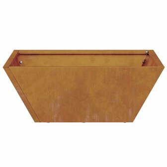 Tuin Bloempot Roestig 40 x 40 x 15 cm Cortenstaal 6
