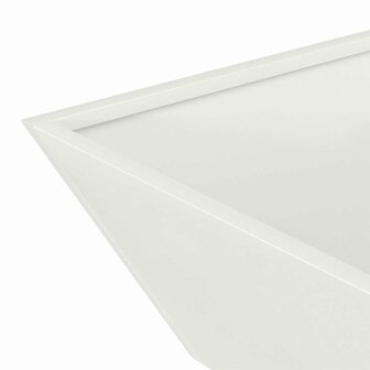 Tuin Bloempot Wit 50 x 50 x 15 cm Koudgewalst staal 9