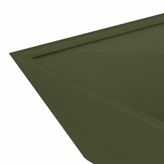 Tuin Bloempot Olijf Groen 50 x 50 x 15 cm Koudgewalst staal 9