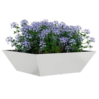 Tuin Bloempot Zilver 50 x 50 x 15 cm Gegalvaniseerd staal 3