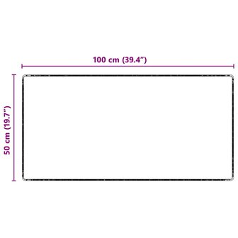 Tapijt Loper Grijs 50 x 100 cm 100% Polypropylene Tuft 8