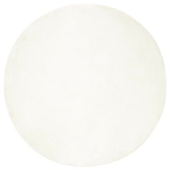 Nep Konijnenbont Tapijt Olite Cr&egrave;me &Oslash; 100 cm Polyester 2