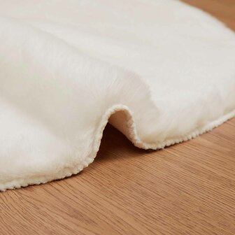 Nep Konijnenbont Tapijt Olite Cr&egrave;me 50 x 80 cm Polyester 5