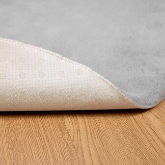 Nep Konijnenbont Tapijt Olite Grijs &Oslash; 100 cm Polyester 8