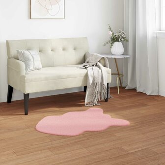 Nep Konijnenbont Tapijt Olite Roze 60 x 90 cm Polyester 1