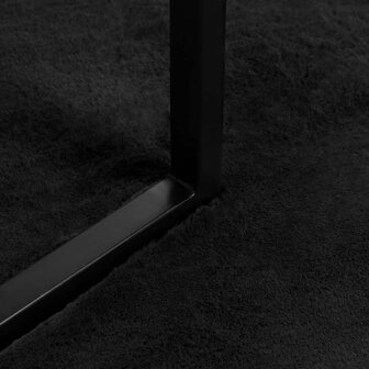Nep Konijnenbont Tapijt Olite Zwart &Oslash; 100 cm Polyester 6