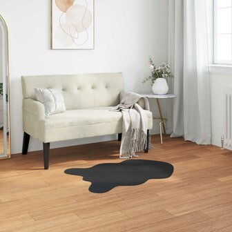 Nep Konijnenbont Tapijt Olite Zwart 50 x 80 cm Polyester 1