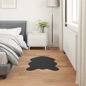 Nep Konijnenbont Tapijt Olite Zwart 60 x 90 cm Polyester 1