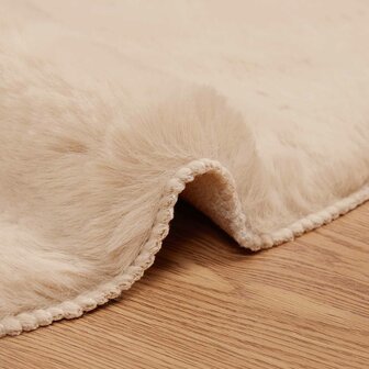Nep Konijnenbont Tapijt Olite Taupe &Oslash; 80 cm Polyester 5