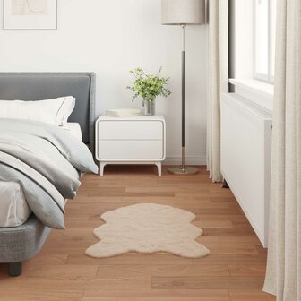 Nep Konijnenbont Tapijt Olite Taupe 60 x 90 cm Polyester 4