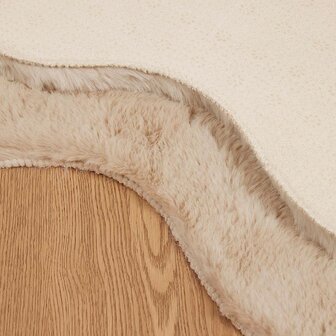 Nep Konijnenbont Tapijt Olite Taupe 60 x 90 cm Polyester 8