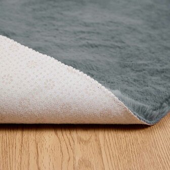 Nep Konijnenbont Tapijt Olite Antraciet &Oslash; 100 cm Polyester 8