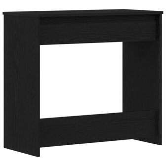 Bureau met lade Zwart Eiken 80 x 40 x 75 cm Bewerkt hout 6