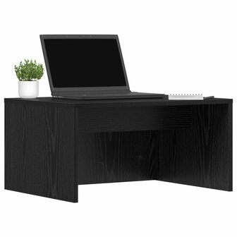 Aan de muur bevestigd bureau Zwart Eiken 60 x 45 x 30 cm 3